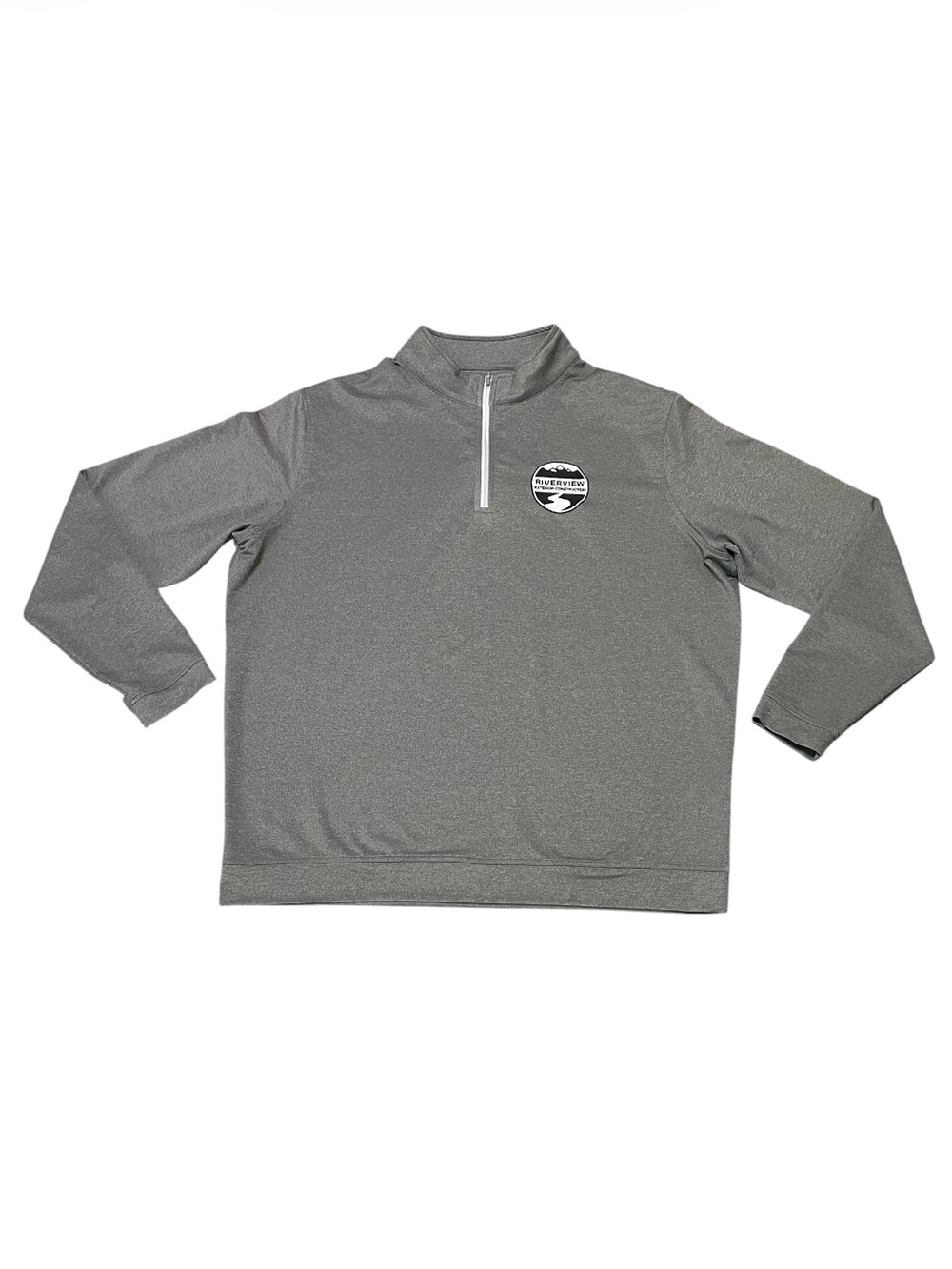 Men's Peter Millar Performance Quarter Zip Size XXL Gray Golf
